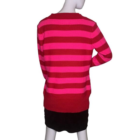Route 66 Women Sweater Long Sleeves Size XL Red and Pink V-Neck - Picture 5 of 8